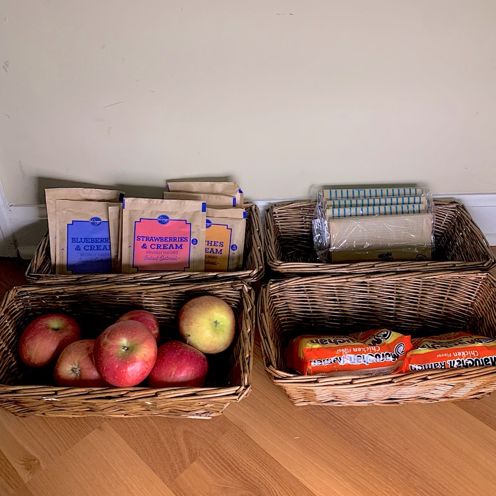 Brown Rectangle Basket qty.4